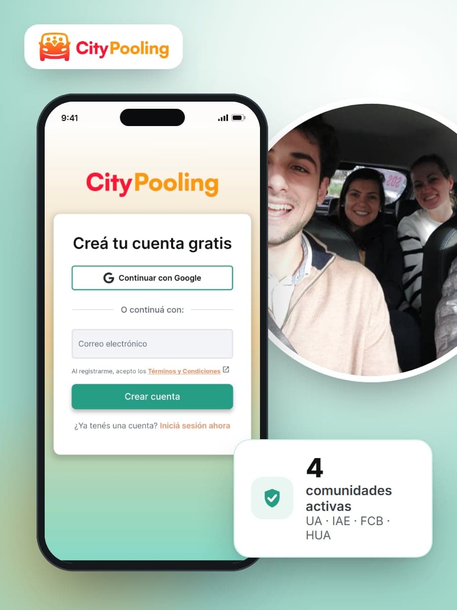 Descargá CityPooling y sumate a tu comunidad