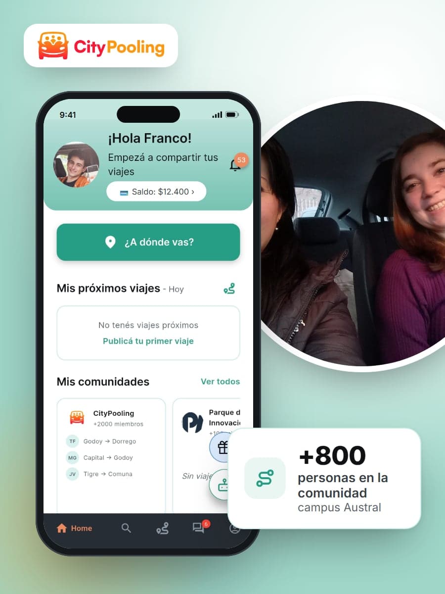 Descargá CityPooling y sumate a tu comunidad